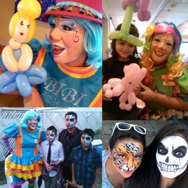 Face Painting and Balloon Twisting by Bibbi the Clown, Riverside, Ca
